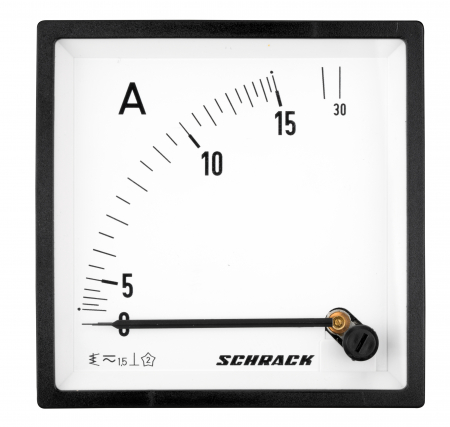 Echipamente Schrack - Ampermetru 96*96mm, 15A, conexiune directa, AC