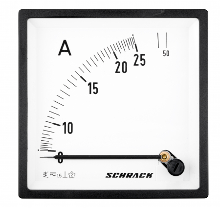 Echipamente Schrack - Ampermetru 96*96mm, 25A, conexiune directa, AC