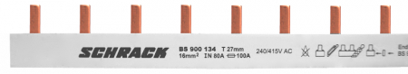 Echipamente Schrack - Bara colectoare cu contacte furca 1p 16mm²
