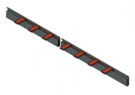 Echipamente Schrack - Bareta 3 poli cu lamele 16 mm², pas de 27mm, 1m