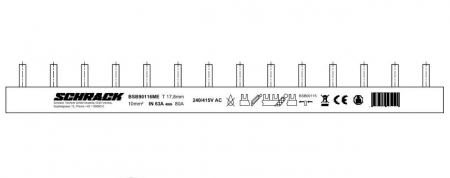 Echipamente Schrack - Bareta 3P, 16mm², pin, 1m