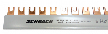 Echipamente Schrack - Bareta cu contacte furca, 16 mm², L2, 1 pol, 57UH (1m)