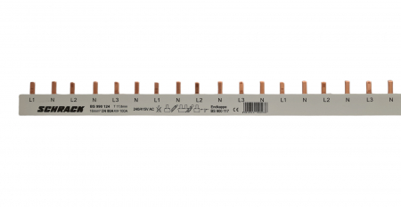 Echipamente Schrack - Bareta cu contacte furca 18mm, 10mm², 4p, 1m