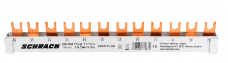 Echipamente Schrack - Bareta pt. diferential 2P + 6 intr.aut. 1P+N, total 8 mod.