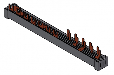 Echipamente Schrack - Bareta pt. diferential 4P + 8x1P+N, 12M