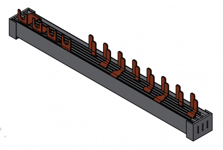 Echipamente Schrack - Bareta pt. diferential 4P + 8x1P+N, 12M