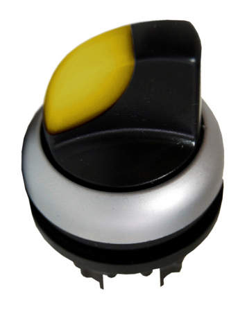Echipamente Schrack - Buton selector 1-0-2 fara revenire galben