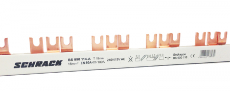 Echipamente Schrack - C-Busbar 3-pole.N.break-out, 16mm²