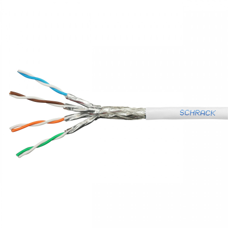 Echipamente Schrack - Cablu S/FTP Cat.7 4x2xAWG23/1 1000MHz,LS0H,Dca,40%,alb