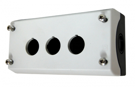 Echipamente Schrack - Carcasa lampa semnalizare 3 aparate gri