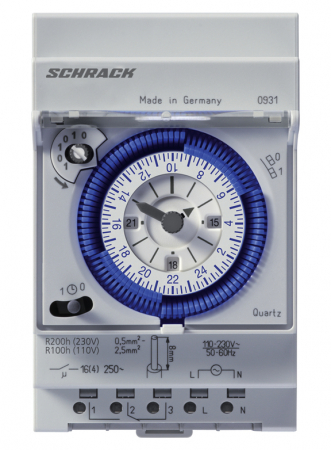 Echipamente Schrack - Ceas programabil anual digital+Astro, 2 canale 3UH, Tempus D