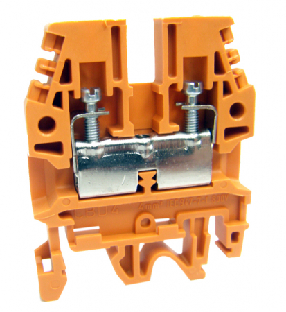 Echipamente Schrack - Clema de faza, conex. cu surub, CBD-4, portocaliu, 0,5-4 mm²