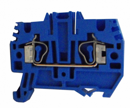 Echipamente Schrack - Clema de nul, conex. elastica, HMM.4, albastru, 0,2-4 mm²