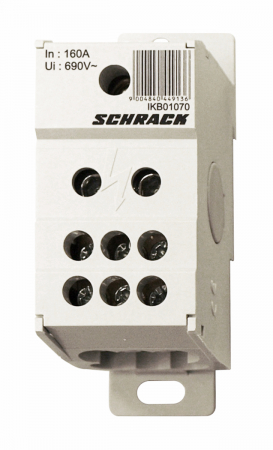 Echipamente Schrack - Clema deriv. 1 pol 160A, intrare 1x70 mm², iesire 6x16 mm²