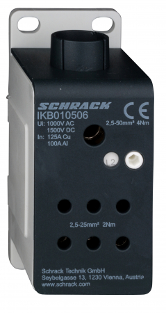 Echipamente Schrack - Clema derivatie Al 125A, 1x50mmp, 6x25mmp