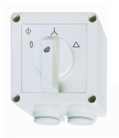 Actionari electrice - Comutator capsulat stea-triunghi 3p, 25A, 0-Y-D