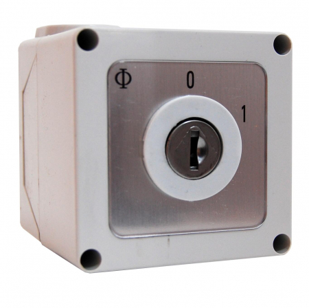 Actionari electrice - Comutator cu cheie capsulat 0-1 20A 3p
