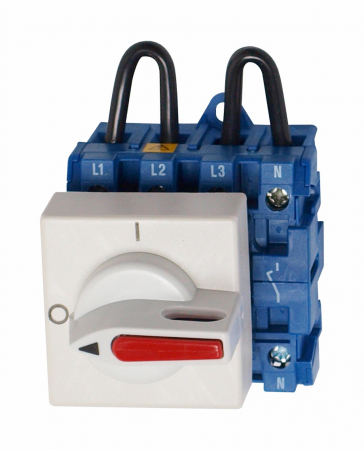 Actionari electrice - Comutator fotovoltaic modular 0-I 12A/500Vcc 2p