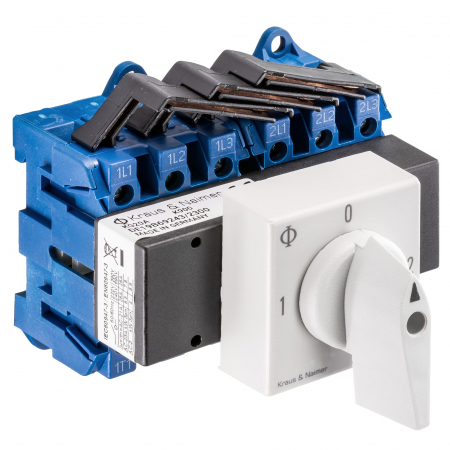 Actionari electrice - Comutator modular 3-poli, 32A, 11kW, 1-0-2