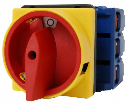 Actionari electrice - Comutator oprire de urgenta, montaj frontal, 3P, 80A, 30kW