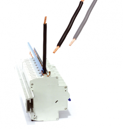 Echipamente Schrack - Conductor flexibil albastru 10mm²/325mm