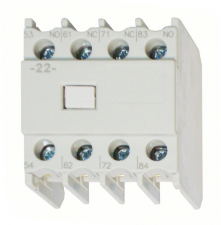 Echipamente Schrack - Contact auxiliar 2ND+2NI pt.LA315 la LA33, frontal