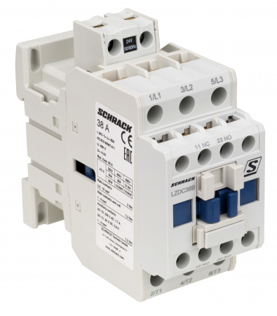 Actionari electrice - Contactor 3 poli, CUBICO Clasic, 18,5kW, 38A,1ND+1NI,24Vc.a.