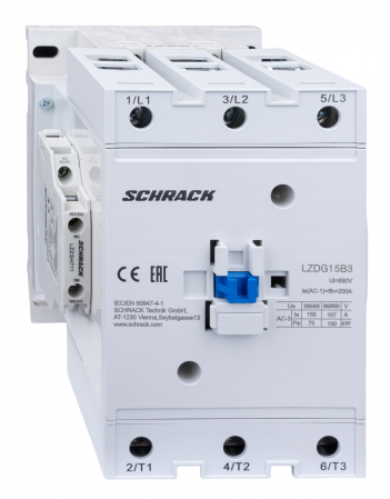 Contactori - Contactor 3 poli, CUBICO Grand, 75kW, 150A, 1ND+1NI, 230V ca