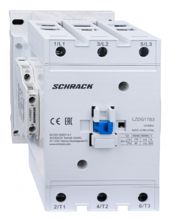 Contactori - Contactor 3 poli, CUBICO Grand, 90kW, 170A, 1ND+1NI, 230V ca