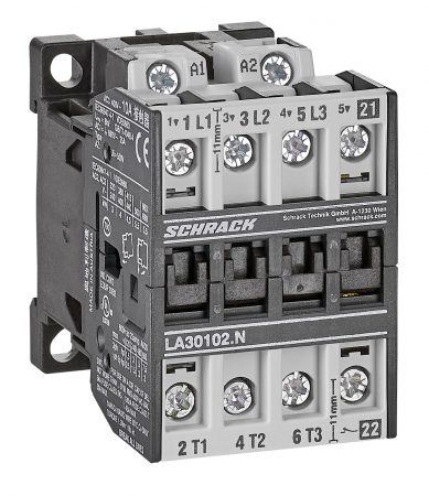 Actionari electrice - Contactor 3pole, 4kW, AC3, 10A, 230VAC + 1NC built in