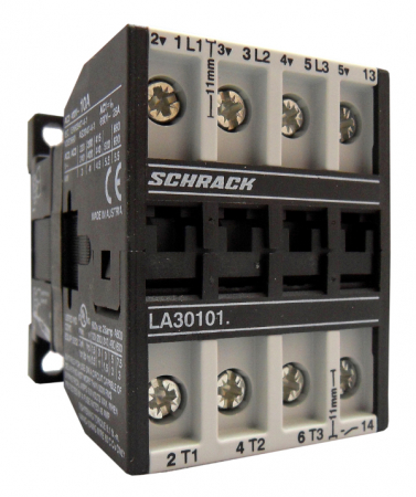 Actionari electrice - Contactor 3pole, 4kW, AC3, 10A, 24VAC + 1NO built in