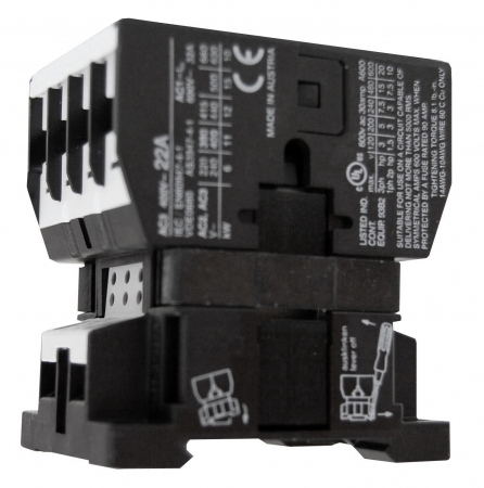 Actionari electrice - Contactor, 3poli, 11kW/22A AC3, 32A AC1, 1NC, 230VAC