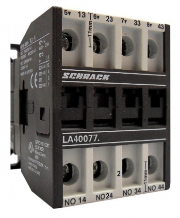Actionari electrice - Contactor auxiliar 12A, 24VDC AC15, 4ND