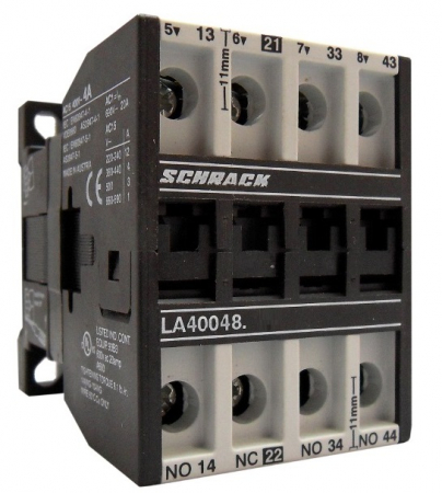 Actionari electrice - Contactor auxiliar, 4A, AC15, 24 VDC, 3ND+1NI