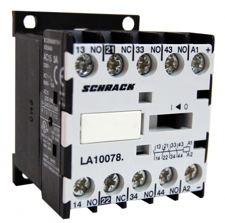 Echipamente Schrack - Contactor auxiliar miniatura 3ND1NI/24VDC 10A