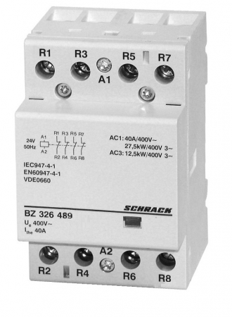 Actionari electrice - Contactor modular 20A 2NI 24VAC 1UH