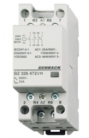 Actionari electrice - Contactor modular 25A 1ND 230V AC