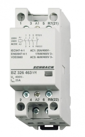 Actionari electrice - Contactor modular 2UH, 25A, 1ND+3NI, 24VAC