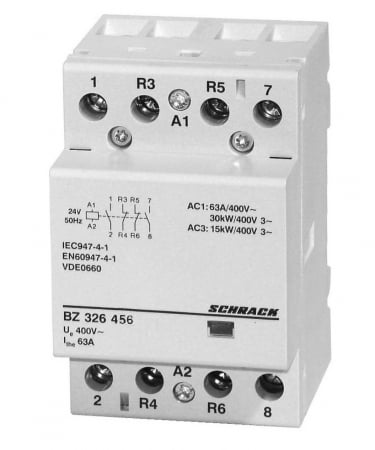 Actionari electrice - Contactor modular 32A 2ND+2NI 24Vca/cc, 2 module