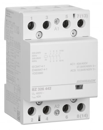 Actionari electrice - Contactor modular (3UH) 40A, 4 ND, 230Vca, seria AMPARO