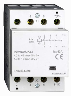 Actionari electrice - Contactor modular 3UH, 63A, 4ND, 24VAC