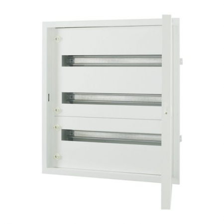 Tablou electric - BF-U-3/72-C, Cutie de distributie, FLUSH, usa alba, terminale N/PE, 3 randuri, 72 module