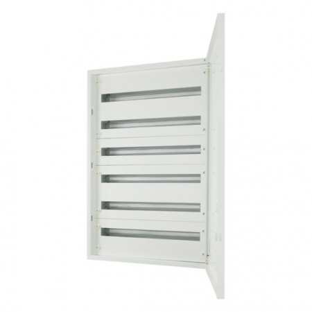 Tablou electric - BF-U-6/198-C, Cutie de distributie, FLUSH, usa alba, terminale N/PE, 6 randuri, 198 module