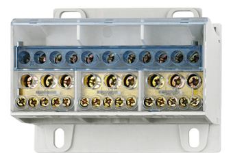 Echipamente Schrack - Distribuitor 4 poli 100 A, per pol: 1x35 mm²/6x16 mm²