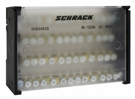 Echipamente Schrack - Distribuitor 4 poli 125 A, per pol: 2x35 mm² / 10x16 mm²