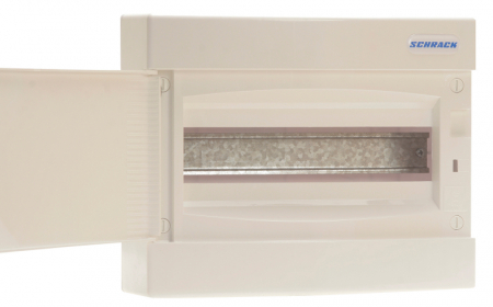 Tablou electric - Dulap distrib. apl. 2 rand. 24UH, usa din plastic alb mat