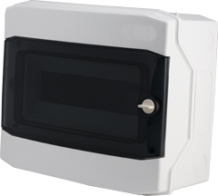 Tablou electric - Dulap distrib. apl. IP65, 24UH, 2 rand. cu usa transparenta