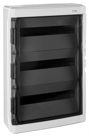 Echipamente Schrack - Dulap distrib. apl. IP65, 72UH, 4 rand. cu usa transparenta