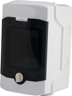 Tablou electric - Dulap distrib. apl. IP65, 8UH pe 1 rand, cu usa transparenta