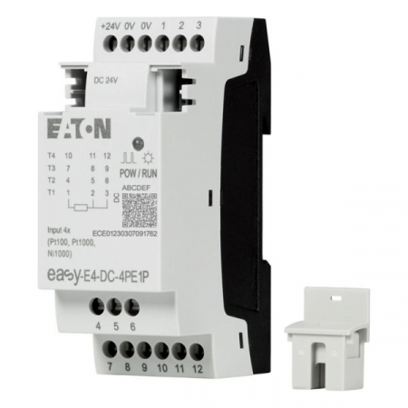 PLC - EASY-E4-DC-4PE1, Modul de extensie pentru easyE4, 24V DC, 4 intrari de temperatura
